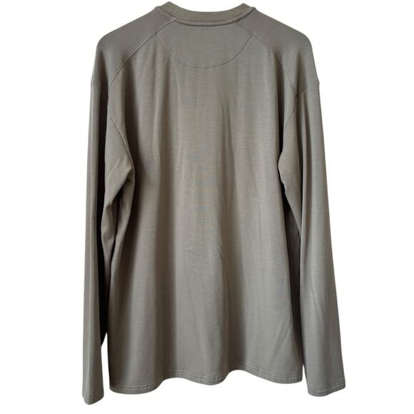 Properly Tied Men’s Shoreline Henley Shirt Size XL Sage Green Stretch Hunting - Picture 5 of 7